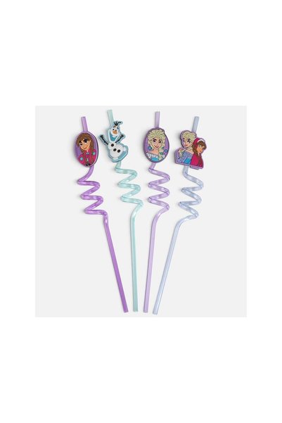 Jumbo Paie Fancy din Plastic Reutilizabile Rasucite Frozen Ø6x270mm - 4buc