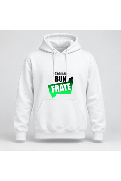 Fabricacucadouri.ro Hanorac personalizat Cel mai bun frate, model verde