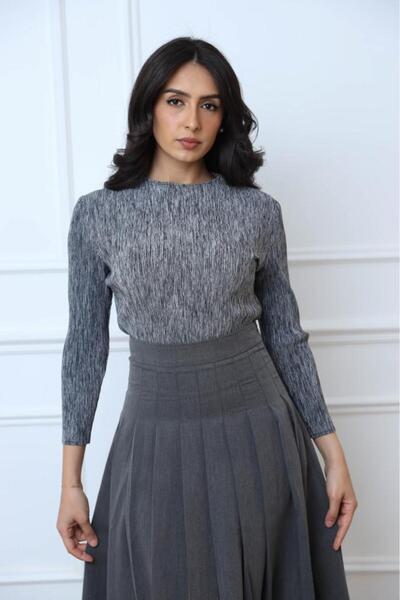 it's Mine Crinkled Stretch Blouse