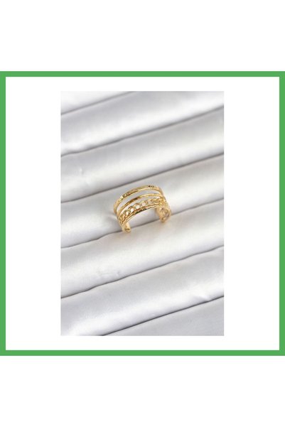 Nur store Çanta 316L Steel Gold Color Chain Vintage Model Women's Ring Bezoss