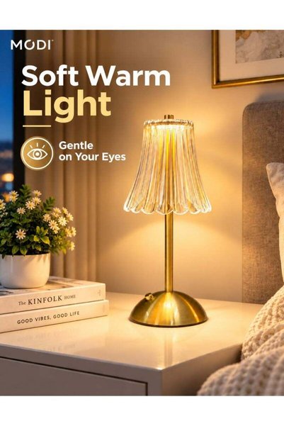 Generic MODI Touch Control Crystal Table Lamp – Rechargeable & Cordless with ...