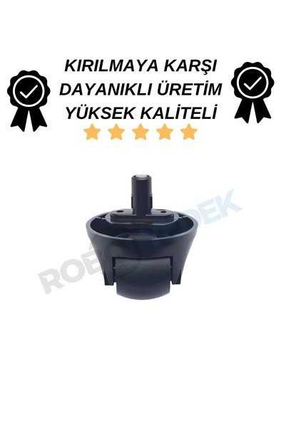 robotyedek Roborock QRevo Edge 2 Flow съвместимо предно резервно колело, черн...
