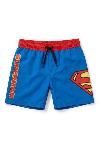 Superman Șort de baie pentru băieți, 4-10 ani - 6 ani
