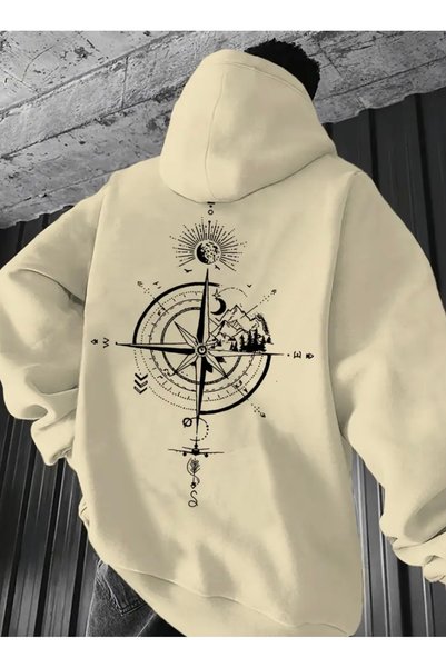 NIGRUM PARDUS Special Series Large Size Hooded Pocketless Compass Direction B...