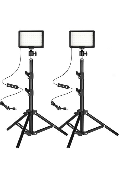 Beauenty طقم إضاءة فيديو LED، طقم إضاءة للتصوير الفوتوغرافي، مصابيح استوديو L...