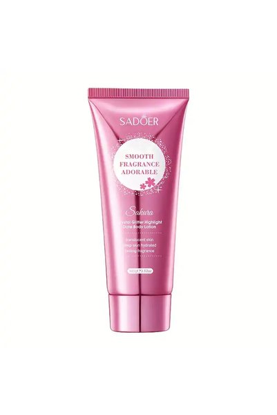 SADOER Loțiune de corp iluminatoare cu sclipici și parfum de sakura, Sadoer, ...