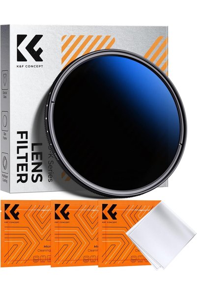 K&F CONCEPT فلتر عدسة متغير الكثافة المحايدة 77 ملم ND2-ND400 (1-9 درجات) مع ...