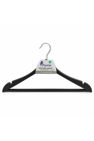 INURA GLOBAL Set de 3 umerașe din plastic dur, de culoare naturală, cu curele...