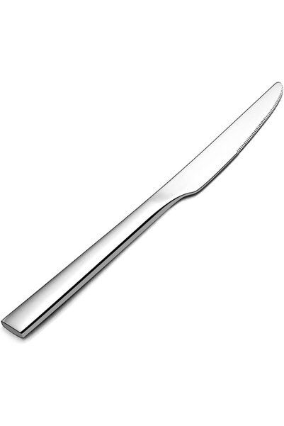 GENERAL Dinner Knives Set of 12, E-far 8.9 Inch Stainless Steel Serrated Stea...