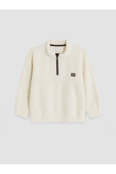LC Waikiki Sweatshirt din fleece pentru băieți cu guler înalt, Sparkling Choi...