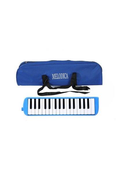 Generic Brand Мелодика 32 клавиша, ABS, за начинаещи, 45 x 13 x 7 см, синя