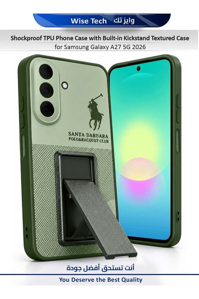 Wtech Samsung Galaxy A27 5G 2026 Shockproof TPU Phone Case with Built-in Kick...
