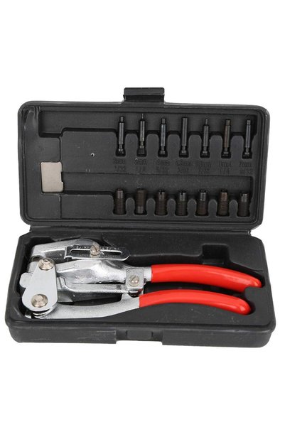Eujgoov Manual Hole Punch Kit, Heavy Duty Sheet Metal Pliers
