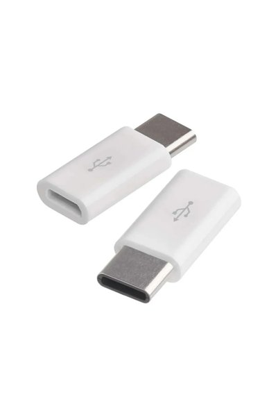 EMOŞ Adaptor EMOS 11317 micro USB-b 2.0 la USB-C 2.0, alb, set 2 buc.