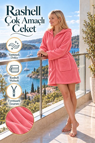 TEXTİLES MAGİC LAMP Rashell Welsoft višenamenska jakna, kućni ogrtač, haljina...