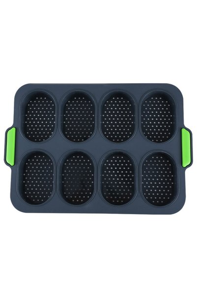 Generic Brand Forme de Silicon pentru Copt, 8 Forme Ovale, pentru Paine și Pr...