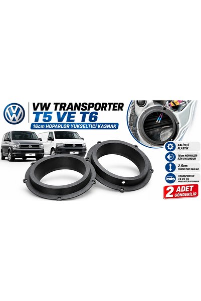 YSN SOUNDS VW Transporter T5 T6 Hoparlör Yükseltici Kasnak 16CM - Transporter T5 T6 16 CM Hoparlör Kasnağı - 2