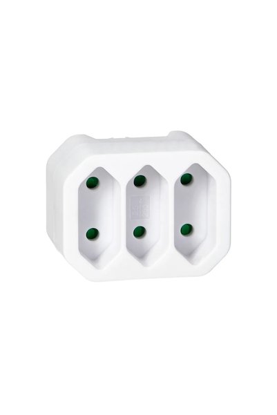 Orno Adaptor de priză 11437, 3x2P, 7,5 A, negru