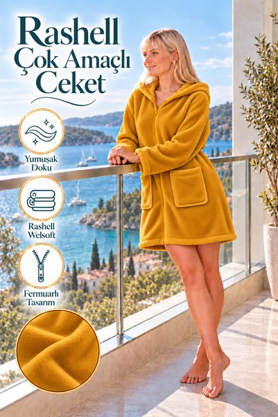 TEXTİLES MAGİC LAMP Rashell Welsoft višenamenska jakna, kućni ogrtač, haljina...
