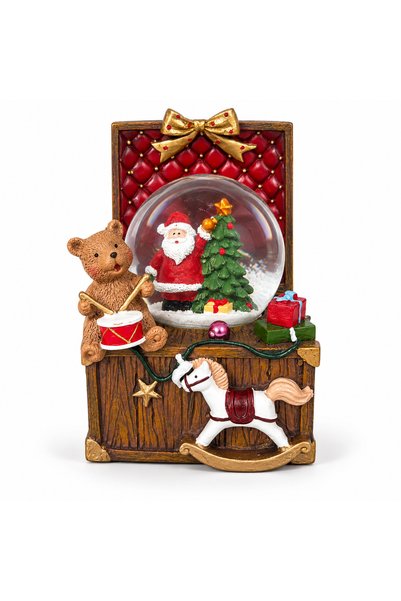 SBR Christmas Decorative Musical Globe 13.5cm. Festive Home Decoration
