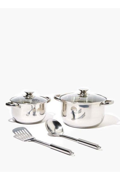 Generic Amal 6-Piece 6-Piece Cookware Set - Durable Stainless Steel induction...