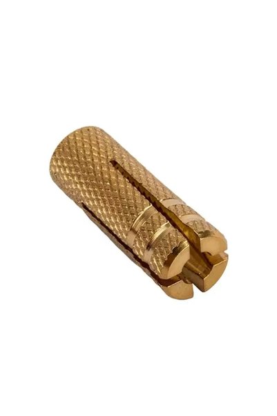 Lider Metal anchor 11622 Fixing Anchor 16/M12×41, brass, silver, 2 pcs.