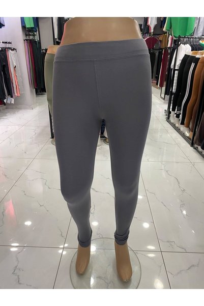 ASLAMI TEKSTIL Ribana High-Waisted Leggings with Internal Shapewear