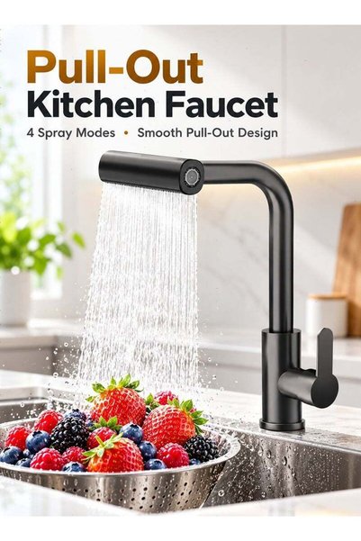 Generic Topyich Waterfall Kitchen Sink Tap with Pull Out Sprayer, 360° Swivel...