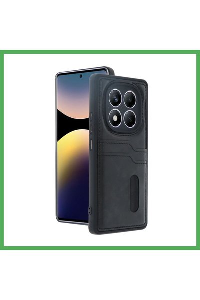 Nur store Çanta Redmi Note 14 Pro 5g Compatible Case Sara Leather Case with B...