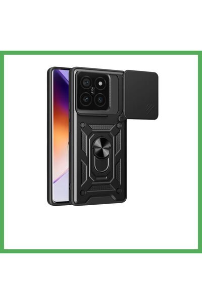 Nur store Çanta حافظة متوافقة مع هاتف Mi 14T Pro من السيليكون مع حلقة عدسة Pa...