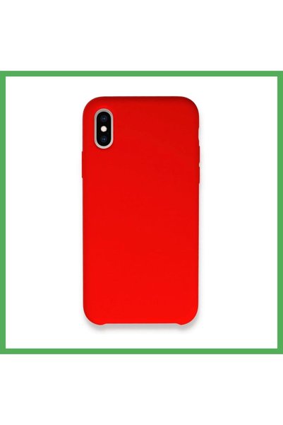 Nur store Çanta iPhone X Compatible Case Launch Legant Silicone - Red Bezoss