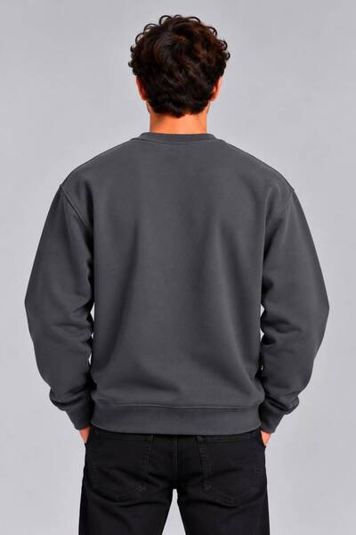 CLIPMAN Erkek Regular Fit Baskılı 3 İplik Sweatshirt
