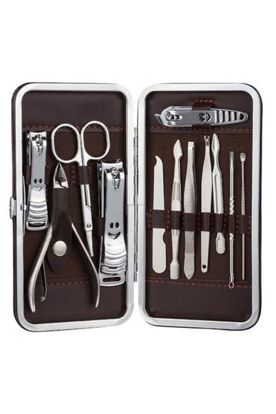 Buffer ® 12 Parça Çanta Tipi Manikür Pedikür Tırnak Bakım Seti KK16YT