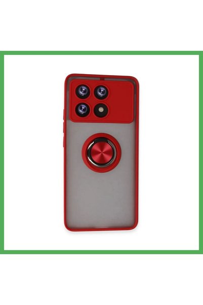 Nur store Çanta Poco X6 Pro Compatible Case Montreal Silicone Cover with Ring...