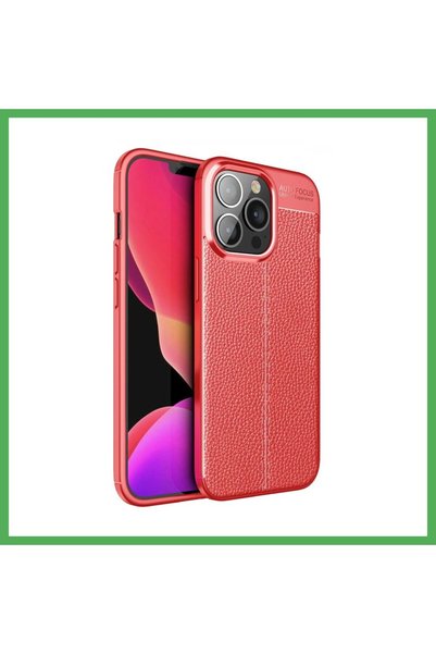 Nur store Çanta iPhone 13 Pro Max Compatible Case Auto Focus Cover - Red Bezoss