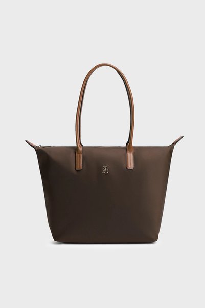 Tommy Hilfiger Logolu Çıkarılabir Askılı Tote Çanta Kadın ÇANTA AW0AW17711 GUG