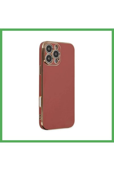 Nur store Çanta iPhone 16 Pro Compatible Case Volet Silicone - Red Bezoss