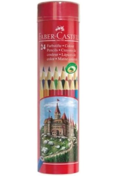 Faber-Castell Yayınları Faber-Castell Classic 24-Colors Coloured Pencil in Ti...
