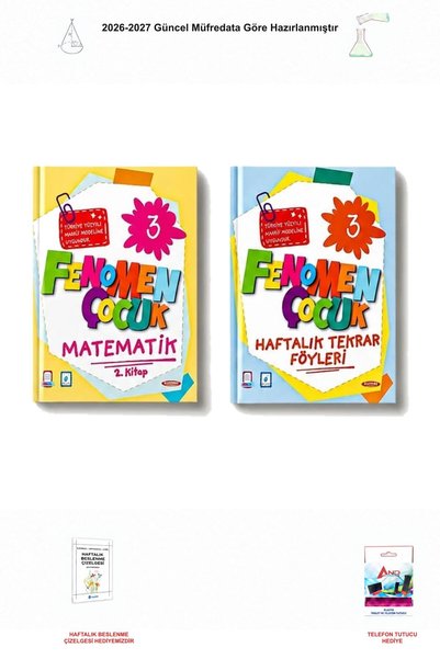 Fenomen Yayıncılık 2026-2027 Fenomen Çocuk 3. Sınıf 2 Kitap Seti - Matematik ...