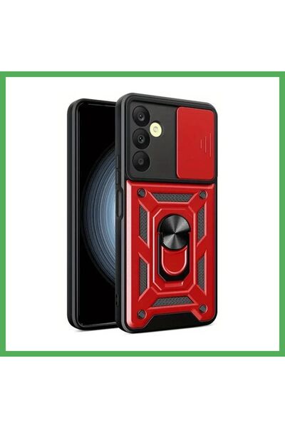 Nur store Çanta غطاء سيليكون متوافق مع هاتف سامسونج جالاكسي S24 FE مع حلقة عد...