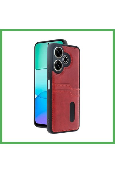 Nur store Çanta حافظة ريدمي 13 4G المتوافقة مع هاتف ريدمي 13 - حافظة جلدية مع...