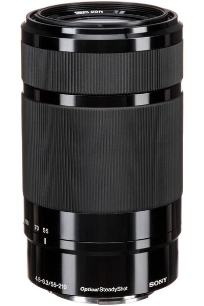 Sony Sel-55210 Telefoto Zoom Lens, 55-210 Mm, F4.5–6.3, Oss, Aps-C, A6000, A5100, A5000 Ve Nex Seris