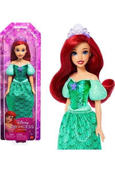 mattel دمية أرييل الأميرة من ديزني مع إكسسوارات، مستوحاة من فيلم حورية البحر ...