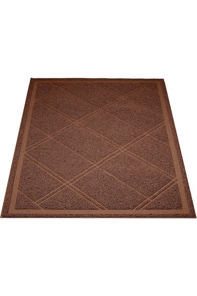 Amazon basics AmazonBasics Cat Litter Box Mat - 24 x 35 Inches, Brown