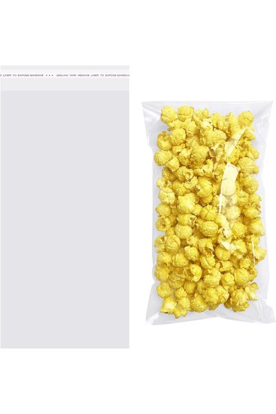 Generic أكياس سيلوفان ذاتية الإغلاق مقاس 6x12 بوصة، أكياس سيلوفان شفافة 200 قطعة
