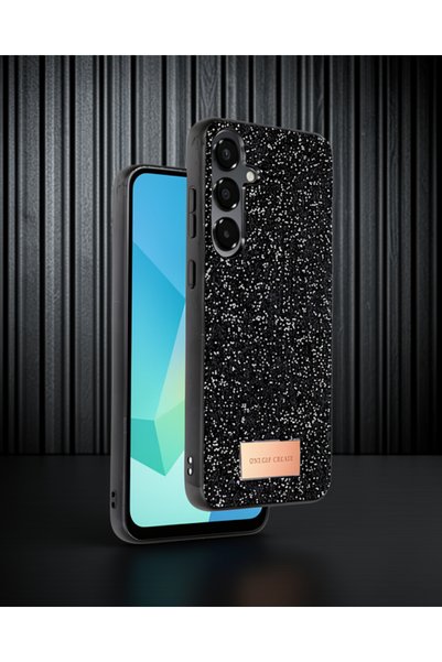 Generic Brand Onegif Samsung Galaxy A56 Bright Silvery Cover - Black