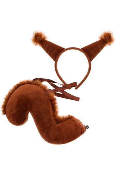 GENERAL XEPST Animal Squirrel Costumes Set, Squirrel Headband, Squirrel Tail ...