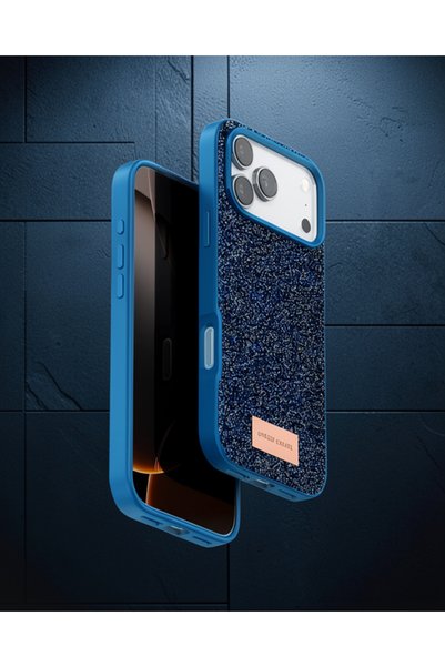 Generic Brand Onegif Apple iPhone 17 Pro Max Bright Glitter Cover - Blue