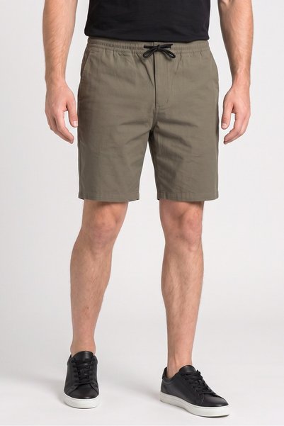 Stance Men Regular Fit Solid 9 Inseam Chino Shorts, Olive