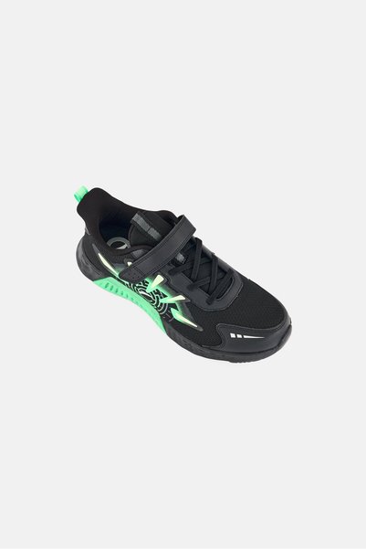 Anta Kids Boy Velcro Closure Running Shoes, Black